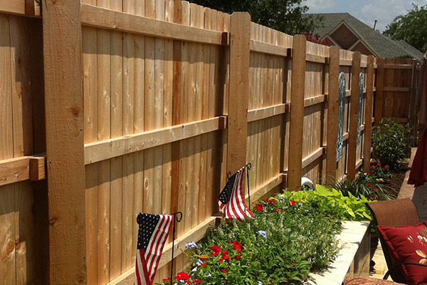 Wood fence