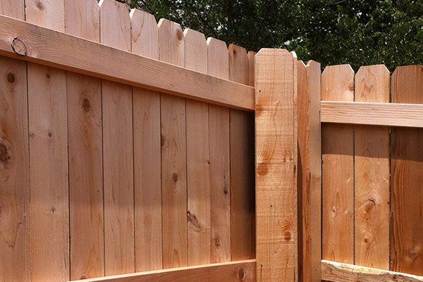 Wood fence