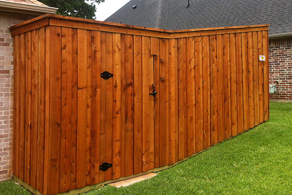 Wood fence